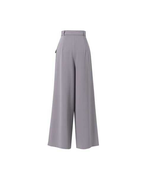 Marjorie（マージョリー）の「微光透影，特色口袋設計修身寬褲（パンツ・レディース・米白/淺紫・XS/S/M/L）」の18枚目の写真