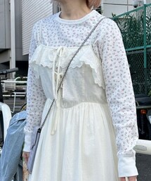 w closet（ダブルクローゼット）の「★先行予約★【Alley】プリントワッフルクルーネックロンT【2月中旬入荷】（トップス）」