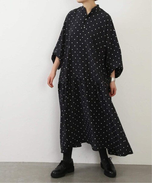 美品✨ジャーナルスタンダードラックス ドット ティアードワンピース マキシ丈 JOURNAL STANDARD LUXE（ジャーナルスタンダード ラックス）の「《追加