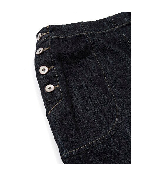 w closet（ダブルクローゼット）の「脇開きデニムスカート（パンツ・レディース・ブルー/ワンウォッシュ・FREE）」の6枚目の写真