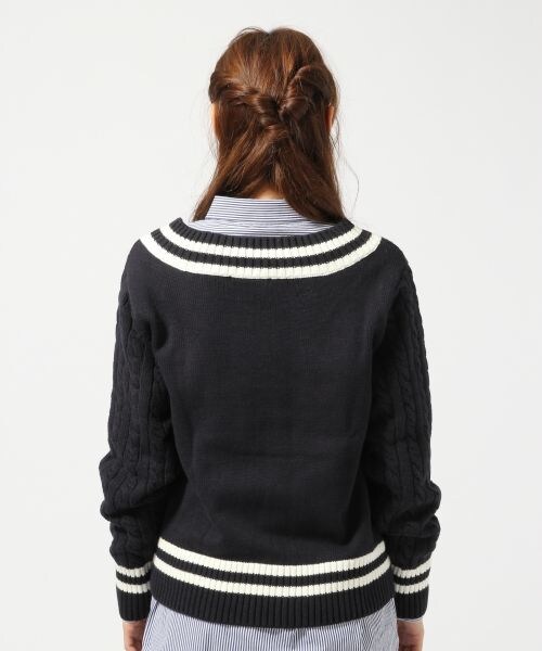 LOWRYS FARM(ローリーズファーム)の「【新作商品】5ゲージチルデンプルオーバーロングスリーブ(トップス・レディース・オフ/グレー/ネイビー・M/L)」の5枚目の写真