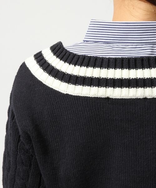 LOWRYS FARM(ローリーズファーム)の「【新作商品】5ゲージチルデンプルオーバーロングスリーブ(トップス・レディース・オフ/グレー/ネイビー・M/L)」の11枚目の写真