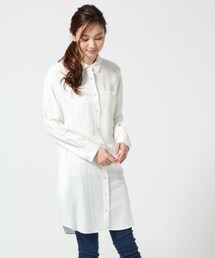 GLOBAL WORK | ムジガラシャツワンピース/長袖(ワンピース/ドレス)