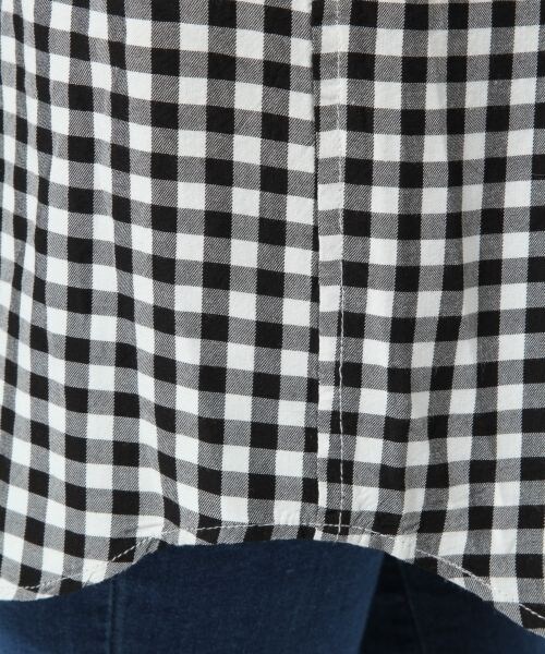 GLOBAL WORK(グローバルワーク)の「ムジガラシャツワンピース/長袖(ワンピース/ドレス・レディース・ホワイト(無地)05/チェック10/SAXストライプ80・M/L)」の10枚目の写真