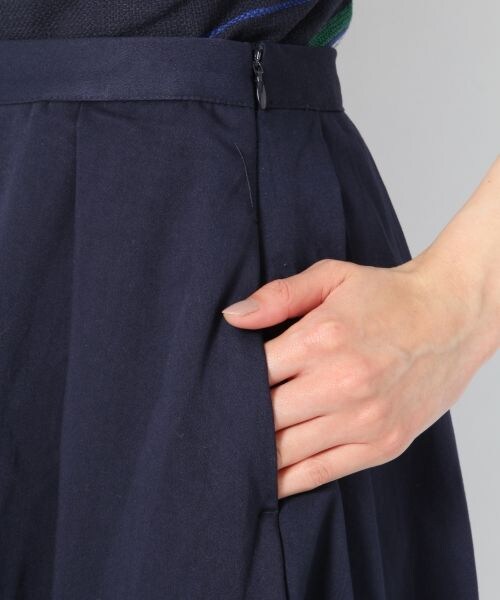 BLISS POINT Womens（ブリスポイント ウイメンズ）の「カラータックミディスカート（スカート・レディース・ホワイト/ブラウン/イエロー/ネイビー・Ｍ/Ｌ）」の9枚目の写真