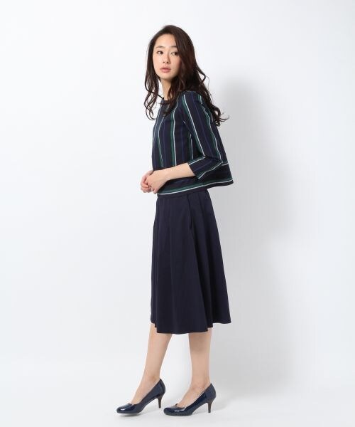 BLISS POINT Womens（ブリスポイント ウイメンズ）の「カラータックミディスカート（スカート・レディース・ホワイト/ブラウン/イエロー/ネイビー・Ｍ/Ｌ）」の5枚目の写真