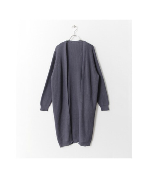 KBF（ケイビーエフ）の「KBF+　ロングカーディガン（トップス・レディース・OFF/GRY/PNK/NVY・one）」の3枚目の写真