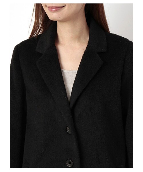 E hyphen world gallery（イーハイフンワールドギャラリー）の「・チェスターコート（コート　・レディース・チャコールグレー/ブラック/ネイビー・F）」の7枚目の写真