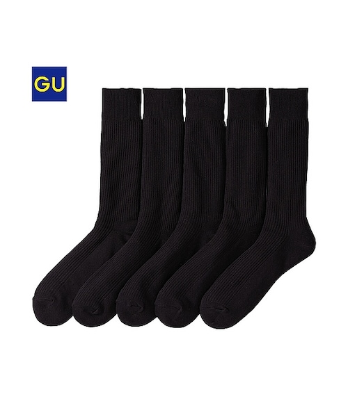 GU(ジーユー)の「(GU)無地ソックス(5足組)A(MEN ⁄ ソックス・レギンス・メンズ・DARK GRAY/WHITE/BLACK・-)」の3枚目の写真