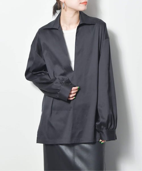 値下げ  CITYSHOP シアーセイラーシャツ ブラック CITYSHOP（シティーショップ）の「《予約》SKIPPER SAILOR シャツ