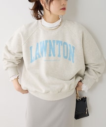 PUAL CE CIN | パイルカット裏毛カレッジロゴプルオーバー(Tシャツ/カットソー)