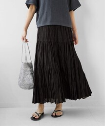 JOURNAL STANDARD relume（ジャーナルスタンダード　レリューム）の「《追加予約》コットンボイルクリンクルティアードスカート（その他）」