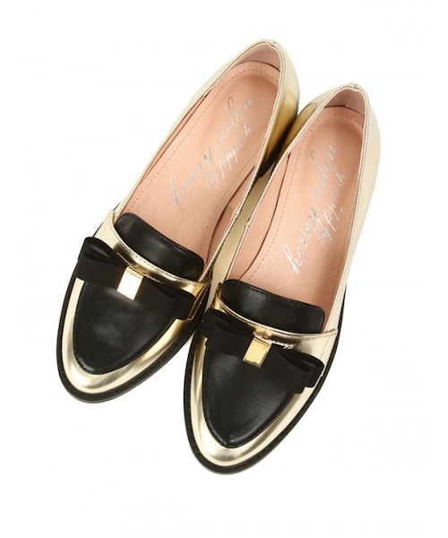 Honey Salon（ハニーサロン）の「ナローローファー（シューズ・レディース・ブラック/シルバー/ゴールド/ベージュ・23cm/23.5cm/24cm/24.5cm）」の4枚目の写真