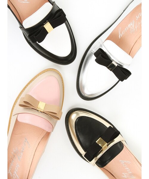 Honey Salon（ハニーサロン）の「ナローローファー（シューズ・レディース・ブラック/シルバー/ゴールド/ベージュ・23cm/23.5cm/24cm/24.5cm）」の14枚目の写真