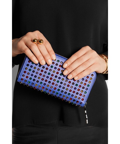 Christian Louboutin(クリスチャンルブタン)の「Christian Louboutin Panettone spiked leather wallet(財布・レディース・Blue)」の5枚目の写真