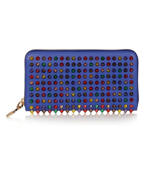 Christian Louboutin(クリスチャンルブタン)の「Christian Louboutin Panettone spiked leather wallet(財布・レディース・Blue)」の1枚目の写真