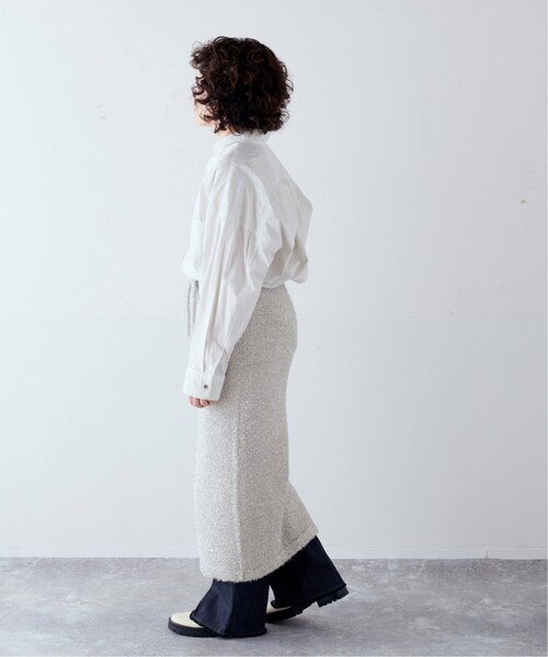 CALMER(カルメール)の「SILVER ラメスカート(スカート・シルバー/(093)/フリー/在庫あり)」の4枚目の写真