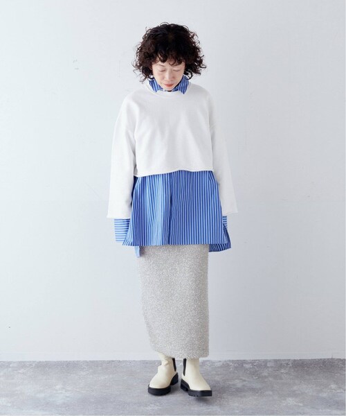 CALMER(カルメール)の「SILVER ラメスカート(スカート・シルバー/(093)/フリー/在庫あり)」の22枚目の写真