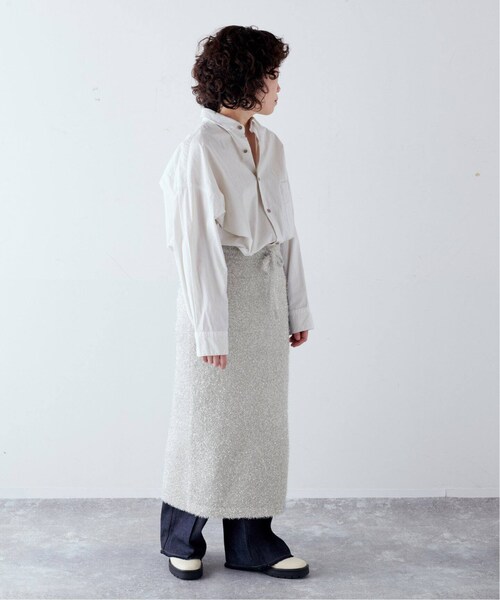 CALMER(カルメール)の「SILVER ラメスカート(スカート・シルバー/(093)/フリー/在庫あり)」の6枚目の写真