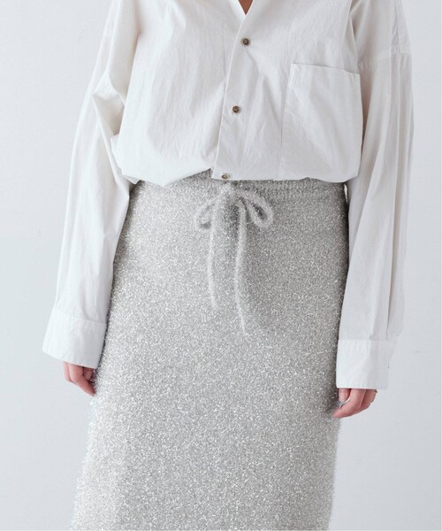 CALMER(カルメール)の「SILVER ラメスカート(スカート・シルバー/(093)/フリー/在庫あり)」の8枚目の写真