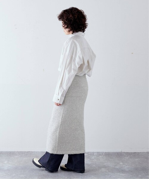 CALMER(カルメール)の「SILVER ラメスカート(スカート・シルバー/(093)/フリー/在庫あり)」の3枚目の写真