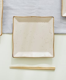 3coins | 鉄粉引平皿:20cm(食器)