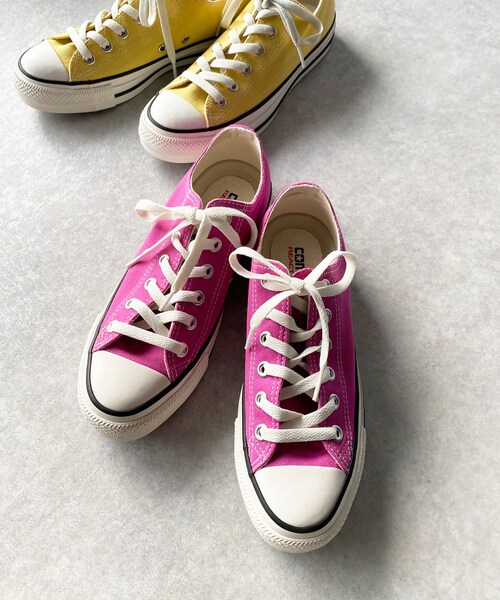 RIVE DROITE(リヴドロワ)の「予約【CONVERSE(コンバース)】オールスターOX(スニーカー・レディース・イエロー/ピンク・4.5/5.5)」の1枚目の写真