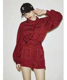 jouetie | カラーステッチオールインワン(つなぎ/オールインワン)