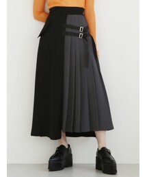 MURUA | プリーツアシメフレアスカート(スカート)
