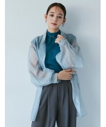 MURUA | シアーシャイニーボリュームシャツ(シャツ/ブラウス)