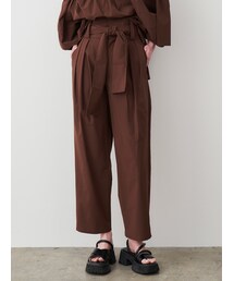 ELENDEEK | WAIST RIBBON TUCK PT(その他パンツ)