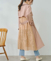 Chez toi | BACKカットワークレーストレンチコート(トレンチコート)