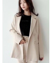 RESEXXY | テーラードミディジャケット【セットアップ着用可能】(テーラードジャケット)