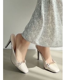 RESEXXY | チェーンデザインポイントミュール(サンダル)