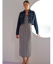 LAGUNAMOON | ツイードニットワンピース(ワンピース)