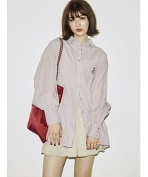 jouetie | オーバーシャツ【ストライプ柄】(シャツ/ブラウス)