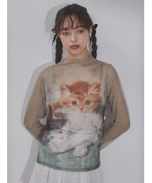 merry jenny | diaryシアーメッシュtops(Tシャツ/カットソー)