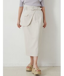 LAGUNAMOON | アシンメトリーペプラムスカート(スカート)