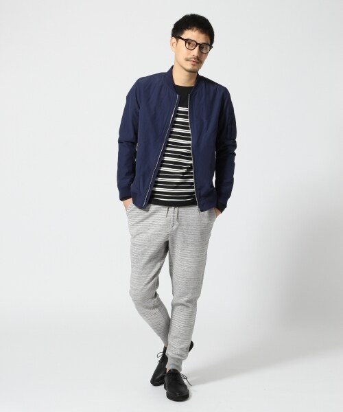 GLOBAL WORK(グローバルワーク)の「ボーダーボートネック長袖(トップス・メンズ・ホワイト05/ホワイト06/ブラック09/グレー15・S/M/L/XL)」の8枚目の写真