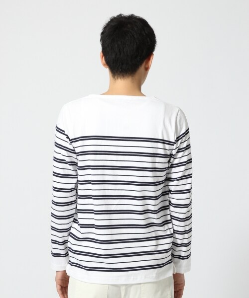GLOBAL WORK(グローバルワーク)の「ボーダーボートネック長袖(トップス・メンズ・ホワイト05/ホワイト06/ブラック09/グレー15・S/M/L/XL)」の13枚目の写真