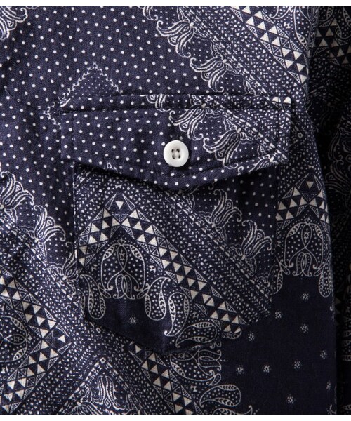 JUNRED(ジュンレッド)の「【先行予約】バンダナガラシャツ 2015SS(ブラウス/シャツ・メンズ・ホワイト/ネイビー・0/1/2)」の10枚目の写真