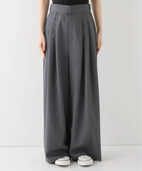 IENA(イエナ)の「【ATON/エイトン】WOOL TROPICAL WIDE イージーパンツ(その他・グレー/36/38)」の3枚目の写真