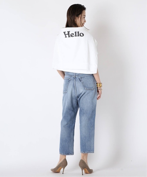 MUSE de Deuxieme classe（ミューズデドゥーズィエムクラス）の「【MADISONBLUE/マディソンブルー】HELLO CREW NECK Tシャツ（その他・ホワイト/36）」の5枚目の写真