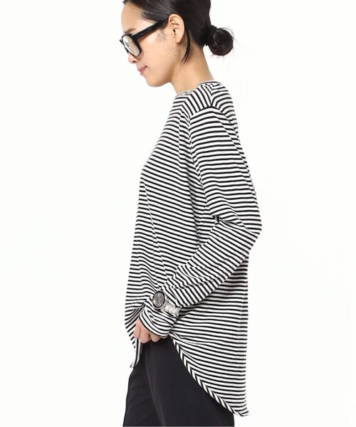 【AP STUDIO】ボーダーニットティー フリーサイズ ボーダーニットティー（ニット／セーター）｜AP STUDIO