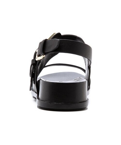 SIGERSON MORRISON（シガーソンモリソン）の「Sigerson Morrison Solar Two Band Buckle Sandals（サンダル・レディース・Black・8.5/6/6.5/7/7.5/8/9/9.5/10）」の4枚目の写真