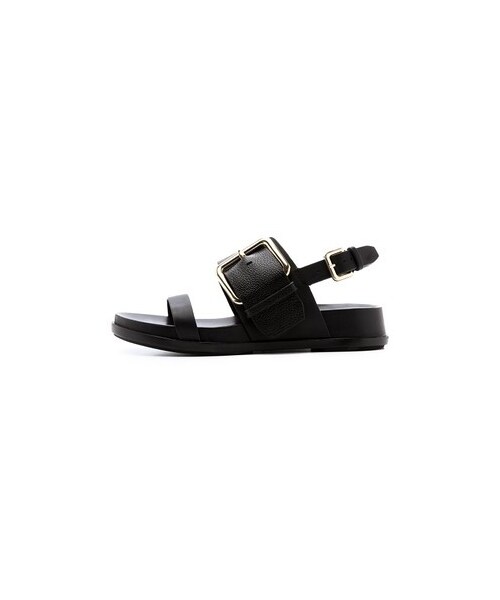 SIGERSON MORRISON（シガーソンモリソン）の「Sigerson Morrison Solar Two Band Buckle Sandals（サンダル・レディース・Black・8.5/6/6.5/7/7.5/8/9/9.5/10）」の5枚目の写真