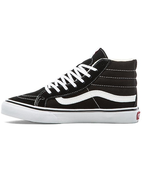 VANS（バンズ）の「Vans Sk8-Hi Slim Sneaker（スニーカー・レディース・Black & True White・6/6.5/7/7.5/8/8.5/9/9.5/10）」の2枚目の写真