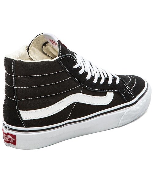 VANS（バンズ）の「Vans Sk8-Hi Slim Sneaker（スニーカー・レディース・Black & True White・6/6.5/7/7.5/8/8.5/9/9.5/10）」の3枚目の写真