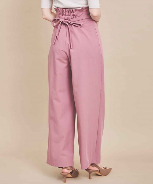 31 Sons de mode（トランテアン　ソン　ドゥ　モード）の「【予約】カラーワイドパンツ（パンツ・レディース・32ピンク/61グリーン/70ネイビー・36/38）」の13枚目の写真