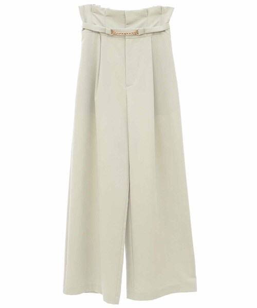 31 Sons de mode（トランテアン　ソン　ドゥ　モード）の「【予約】カラーワイドパンツ（パンツ・レディース・32ピンク/61グリーン/70ネイビー・36/38）」の16枚目の写真